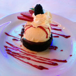 Genesis Steakhouse & Wine Bar Menu, Chocolate Soufflé with Ice Cream