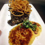 Chef’s Special Peppercorn Ribeye & Potato Cakes