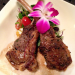 Genesis Steakhouse & Wine Bar Menu, Lamb Chops with Edible Flowers